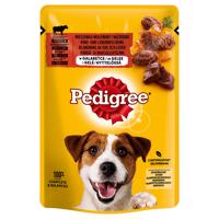 144x100g Pedigree Adult Multipack tasakos nedves kutyatáp - Marha és májkeverék aszpikban