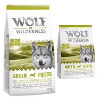 14kg Wolf of Wilderness Adult Green Fields bárány száraz kutyatáp 12+2 ingyen