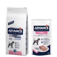 15kg Advance Veterinary Diets Atopic száraz kutyatáp+8x150g nedvestáp ingyen