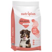 15kg Nutriplus Adult Dog lazac száraz kutyatáp 5% kedvezménnyel