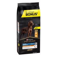 16,5kg PURINA PRO PLAN Large Athletic Adult OPTIBALANCE száraz kutyatáp 14+2,5kg ingyen