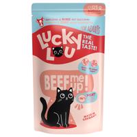 16x125g Lucky Lou Adult Szárnyas & marha nedves macskatáp