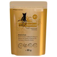 16x85g catz finefood marha & borjútasakos nedves macskatáp