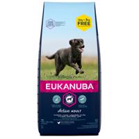 18kg  Eukanuba Adult Large Breed csirke száraz kutyatáp bónuszcsomagban 15 + 3 kg ingyen