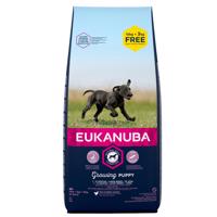 18kg  Eukanuba Puppy Large Breed csirke száraz kutyatáp bónuszcsomagban 15 + 3 kg ingyen