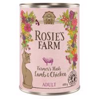 18x400g Rosie's Farm Adult Bárány & csirke nedves macskatáp 15% árengedménnyel