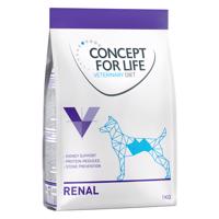 1kg Concept for Life Veterinary Diet Renal száraz kutyatáp 15% árengedménnyel