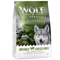 1kg Wolf of Wilderness Sensitiv "Untamed Grasslands" ló - gabonamentes száraz kutyatáp