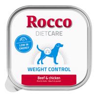 20x150g Rocco Diet Care Weight Control marha & csirke tálcás nedves kutyatáp