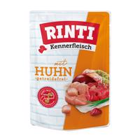 20x400g RINTI Kennerfleisch tasakos csirke nedves kutyaeledel