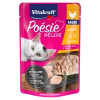 23x85g Vitakraft Poésie Délice csirke nedves macskaeledel