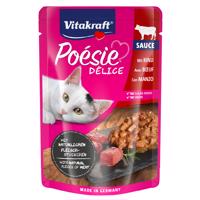 23x85g Vitakraft Poésie Délice marha nedves macskaeledel