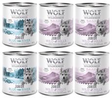 24 x 800g Wolf of Wilderness Single Protein óriási kedvezménnyel! - 4x kacsa & borjú, 2x csirke & lazac