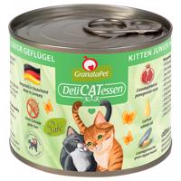 24x200g Granatapet Delicatessen nedves macskatáp- Kitten szárnyas