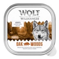 24x300g Wolf of Wilderness Adult nedves kutyatáp - Oak Woods - vaddisznó