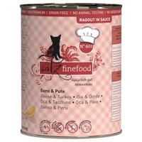 24x380g catz finefood Ragout  No.603 liba & pulyka nedves macskatáp