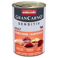 24x400g animonda GranCarno Adult Sensitive Csirke & burgonya nedves kutyatáp