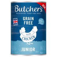 24x400g Butcher's Original Grainfree Junior csirke nedves kutyatáp