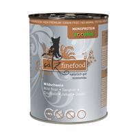 24x400g catz finefood Monoprotein zooplus vaddisznó nedves macskatáp