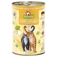 24x400g GranataPet DeliCatessen nedves macskatáp- Csirke Pur