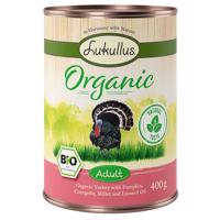 24x400g Lukullus Organic Adult pulyka & cukkini (gluténmentes nedves kutyatáp