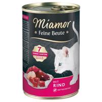 24x400g Miamor Feine Beute nedves macskatáp-marha