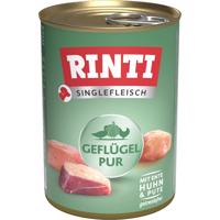 24x400g Rinti Singlefleisch nedves kutyatáp- Szárnyas pur