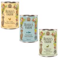 24x400g Rosie's Farm Adult nedves kutyatáp- Mix I. 3 fajtával: csirke, hal, vad