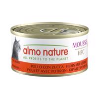 24x70g Almo Nature HFC Cat Mousse Csirke & sütőtök nedves macskatáp