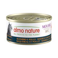 24x70g Almo Nature HFC Cat Mousse Makréla & csirke nedves macskatáp