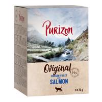 24x70g Purizon Adult  csirkefilé & lazac nedves macskatáp 22+2 ingyen