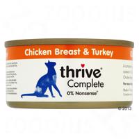 24x75g Thrive Complete csirkemell & pulyka nedves macskatáp