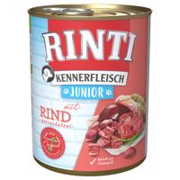 24x800g RINTI ínyenceknek nedves kutyatáp- Junior marha