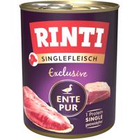 24x800g RINTI Singlefleisch Exclusive kacsa pur nedves kutyatáp