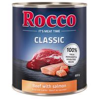 24x800g Rocco Classic Marha & lazac nedves kutyatáp 10% árengedménnyel!