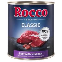 24x800g Rocco Classic Marha & vaddisznó nedves kutyatáp 10% árengedménnyel!