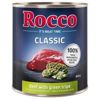 24x800g Rocco Classic nedves kutyatáp- Marha & pacal