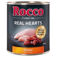 24x800g Rocco Real Hearts csirke nedves kutyatáp