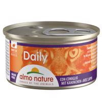 24x85g Almo Nature Daily Menu Nyúl mousse nedves macskaeledel