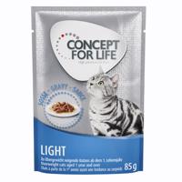 24x85g Concept for Life Light szószban nedves macskatáp - 20+4 ingyen