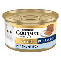 24x85g Gourmet Gold Paté tonhal nedves macskatáp 20% kedvezménnyel