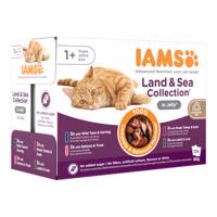 24x85g IAMS Advanced Nutrition Adult Land & Sea Mix aszpikban nedves macskatáp