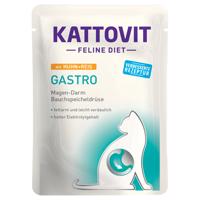 24x85g Kattovit Gastro tasakos nedves macskatáp-csirke & rizs