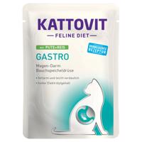 24x85g Kattovit Gastro tasakos nedves macskatáp-pulyka & rizs