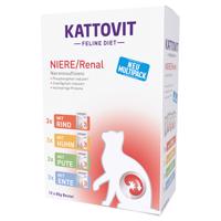 24x85g Kattovit Renal tasakos nedves macskatáp- Mix (4 változattal)