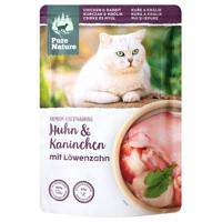 24x85g Pure Nature Feline Csirke & nyúl nedves macskaeledel