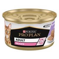 24x85g PURINA PRO PLAN Cat Delicate pulyka nedves macskatáp konzerv