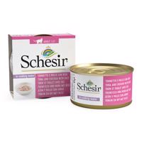 24x85g Schesir Natural csirke, marha & rizs nedves macskatáp