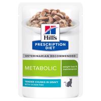 24x85Hill's Prescription Diet Metabolic tengeri hal nedves macskatáp