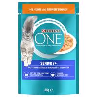 26x85g Purina ONE Senior 7+ nedves kutyatáp-csirke/zöldbab